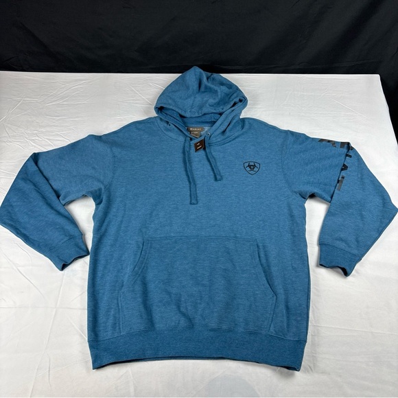 Ariat Men's Blue Hoodie Large - Picture 2 of 8